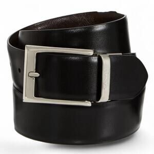 Canali reversible black brown leather